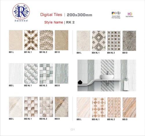 Digital Wall Tiles, Thickness : 0-5mm, 5-10mm