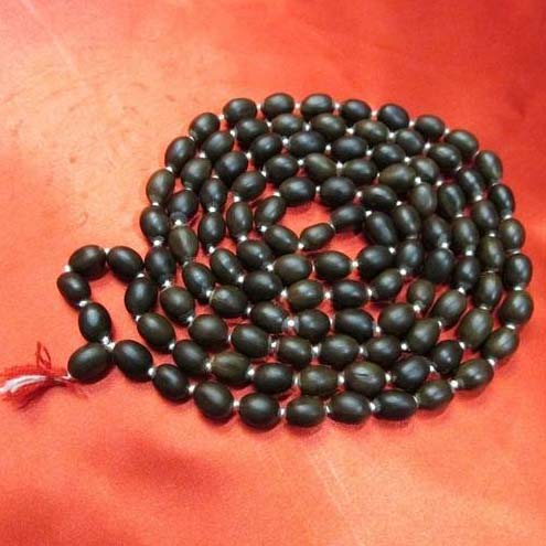 Wood Kamal Gatta Mala, Shape : Round