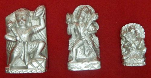 Polished Non Printed Mercury Hanuman Statue, For Home, Office, Temple