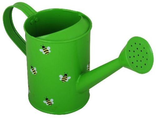 Watering Can In Green With Design Of Honey Bees