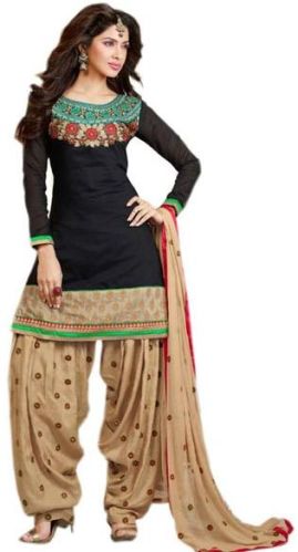 Printed Chiffon Patiyala Suits, Size : M, XL