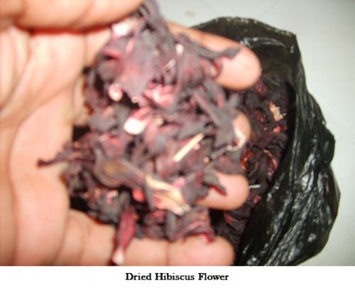 Dried hibiscus flower