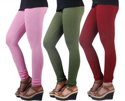 Ladies leggings, Material : Cotton Lycra
