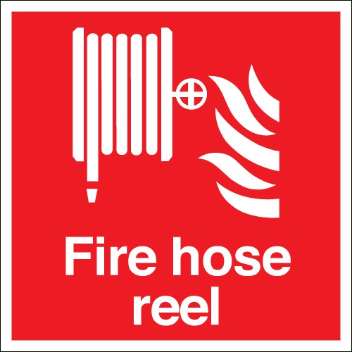 Metal Fire Hose Reel Signage, For Hotel, Office, Bathroom, Home