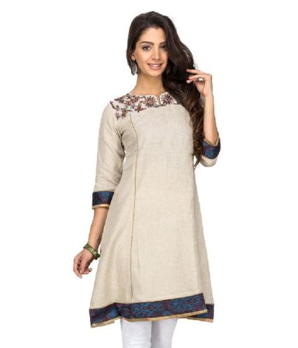 Plain Linen Kurtis, Size : M, XL, XXL, XXXL