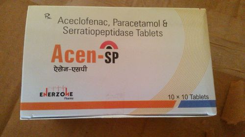 Aceclofenac,Paracetamol & Serratiopeptidase Tablets