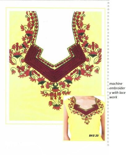 Neck Embroidery Suits