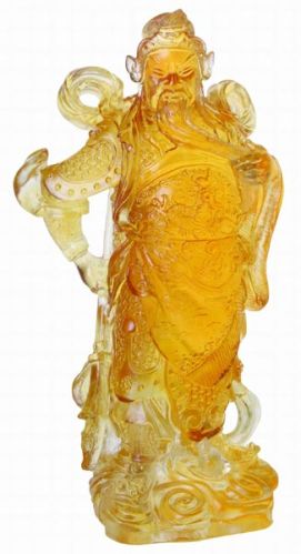 Liu li Colored Glaze Kuan Kong