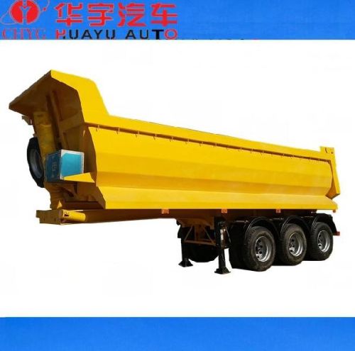 Q235 3 Axle Dump Semi Trailer 10000x2500x3750mm, Brand Name : CHYG