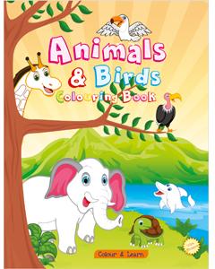 Animals & Birds Colour and Learn