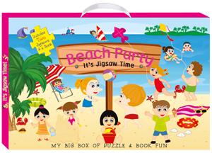 Beach Party My Big Box Of Puzzle and Book Fun