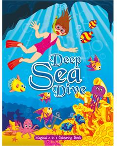 ART FACTORY-DEEP SEA DIVE Magical 5 In 1 Colouring Book