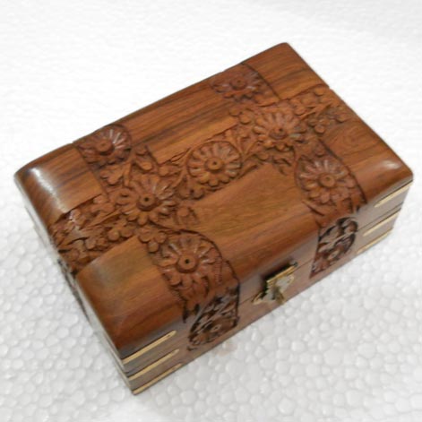 Square Polished Wooden Boxes, For Keeping Jewelry, Size : 5x5x3