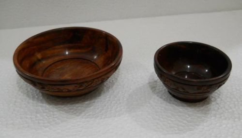 Hamerred Wooden Bowls, Size : 3Inch, 4Inch, 5Inch, 7Inch