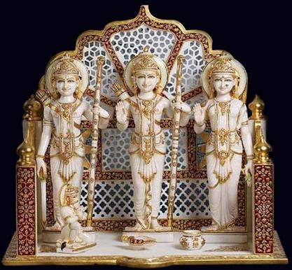 Pankaj Marble RAM Darbar Statue, Style : Indian