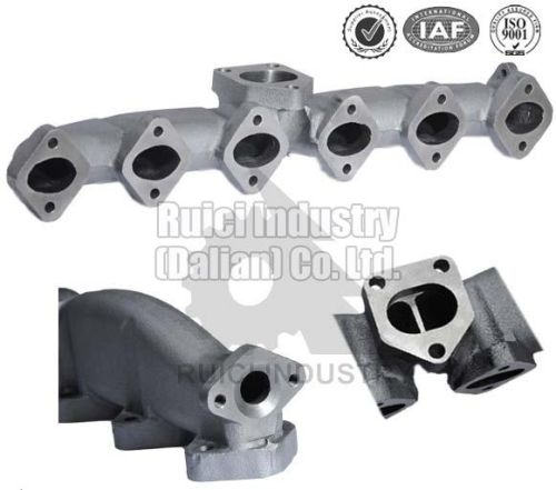 Ductile Cast Iron Exhaust Manifold Casting 530*100*80mm
