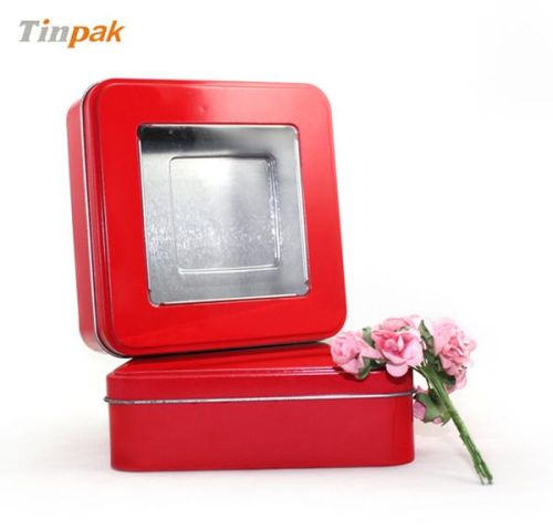 Beautiful Square Tin Hat Boxes