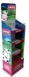 Milk Display Stand, Supermarket Display Stands For Milk Advertising
