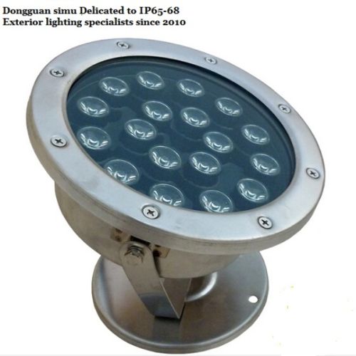 Stainless steel 18w Submersible LED Pond Light 220*H90