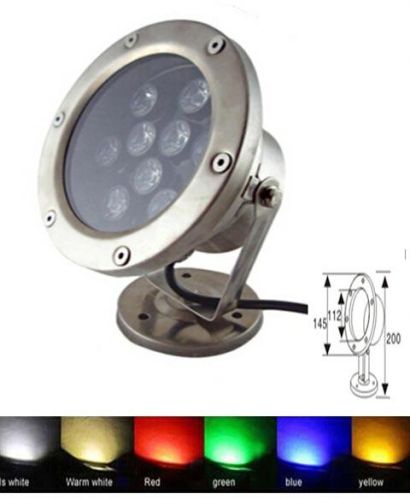 9 W Pure White Waterproof LED Bottom Light