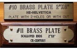 Rectangular Coated Brass Name Plate, For Writing, Technics : Forged