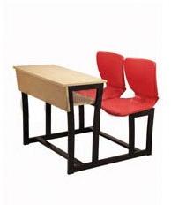 Polished Plain Wood Fixed School Desk, Shape : Rectangular