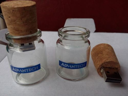 Glass Case Cork USB Memory Stick, Packaging Type : Eco