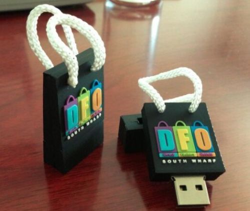 Shopping Bag Custom USB Drives For Dfo
