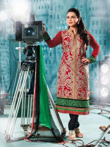 Latest Party Wear Resham Embroidered Dress