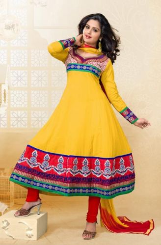 Traditional Party Wear Zari Resham Embroidered Dress