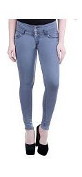 Plain Spandex Gray Jeggings, Occasion : Daily Wear