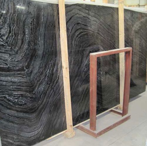 Black Wooden Marble