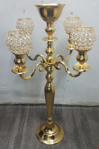 Misbah Exports Metal Brass Candle Holder, Packaging Type : Bulk