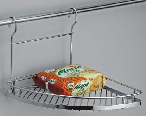 Metal Wall Mounted Shelves, Color : Metallic, Silver