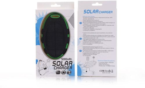 5000mah Solar Mobile Battery Backup Charger Mp3 / Mp4 / Smartphones