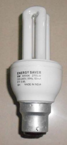 CFL Light (5W), Voltage : AC 220-240v/50-60Hz.