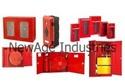 Polished Steel Alloy Fire Extinguisher Cabinets, Color : Red