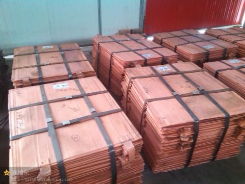 Copper cathodes, Purity : 99%