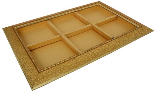 Wood Tray Golden Frame