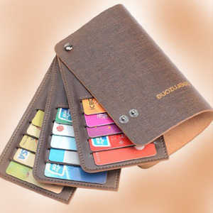 Leather Travel Card Holder