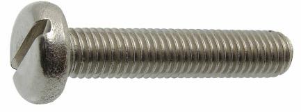 Pan Head Slot Machine Screws