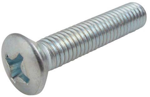 Dacromet Raised Countersunk Phillips Machine Screws, For Industrial, Length : 1-10mm