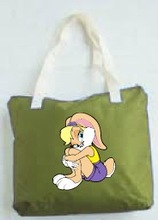 Oem Mesh Handled Cotton Shopping Bag