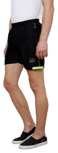 Black Plain Mens Sports Shorts, Feature : Comfortable, Impeccable Finish, Skin Friendly