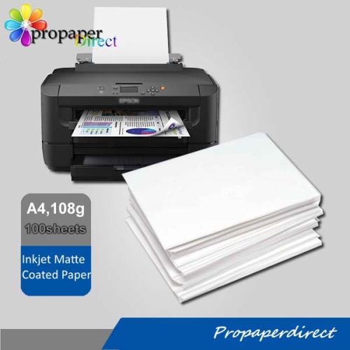 108g Single Side Matte Photo Paper, Packaging Type : white