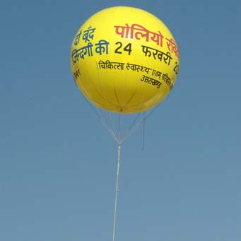 Polio Advertising Balloon, Size : 10x10