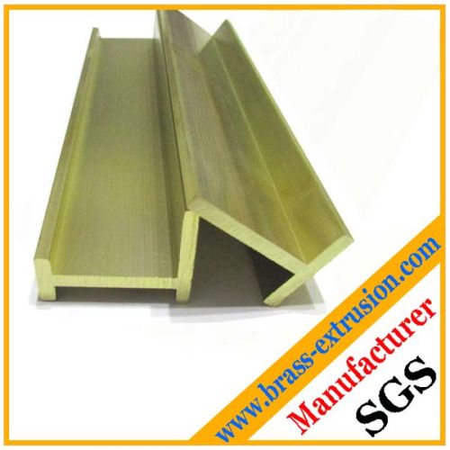 Leaded Floor Stair Parts Brass Extrusion Profiles Brass Tees