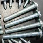 Stainless Steel Flange Head Screws, Color : Silver