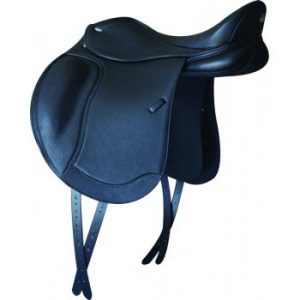 Dressage Saddle English Saddle, Color : Black