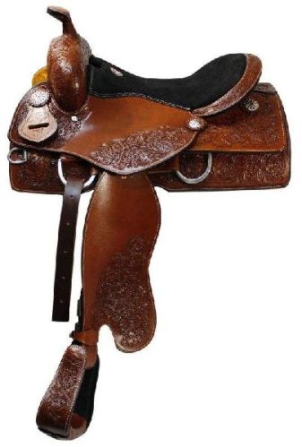 Tooled Western Trail Saddle